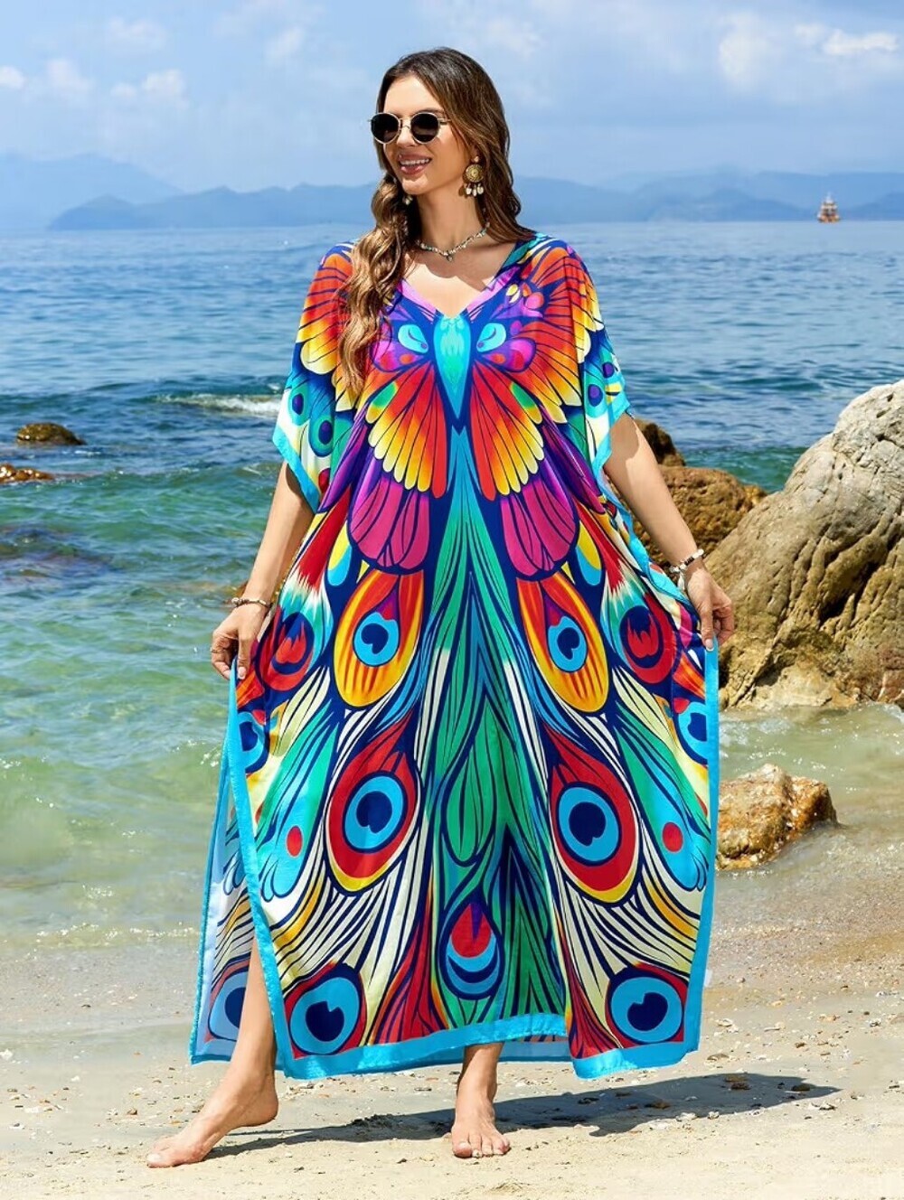Kaftan Dress Cover Up One Size